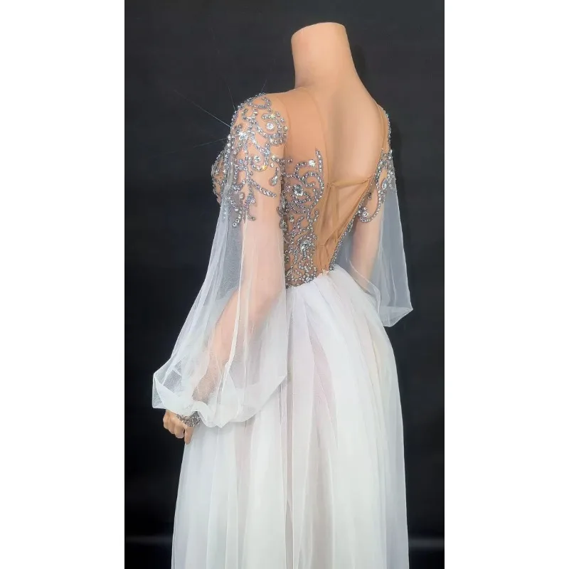 Sparkly Mirror Surface Sequined Ladies High-end style dress Jumpsuit Evening Party Nightclub Singer Show Stage Costume