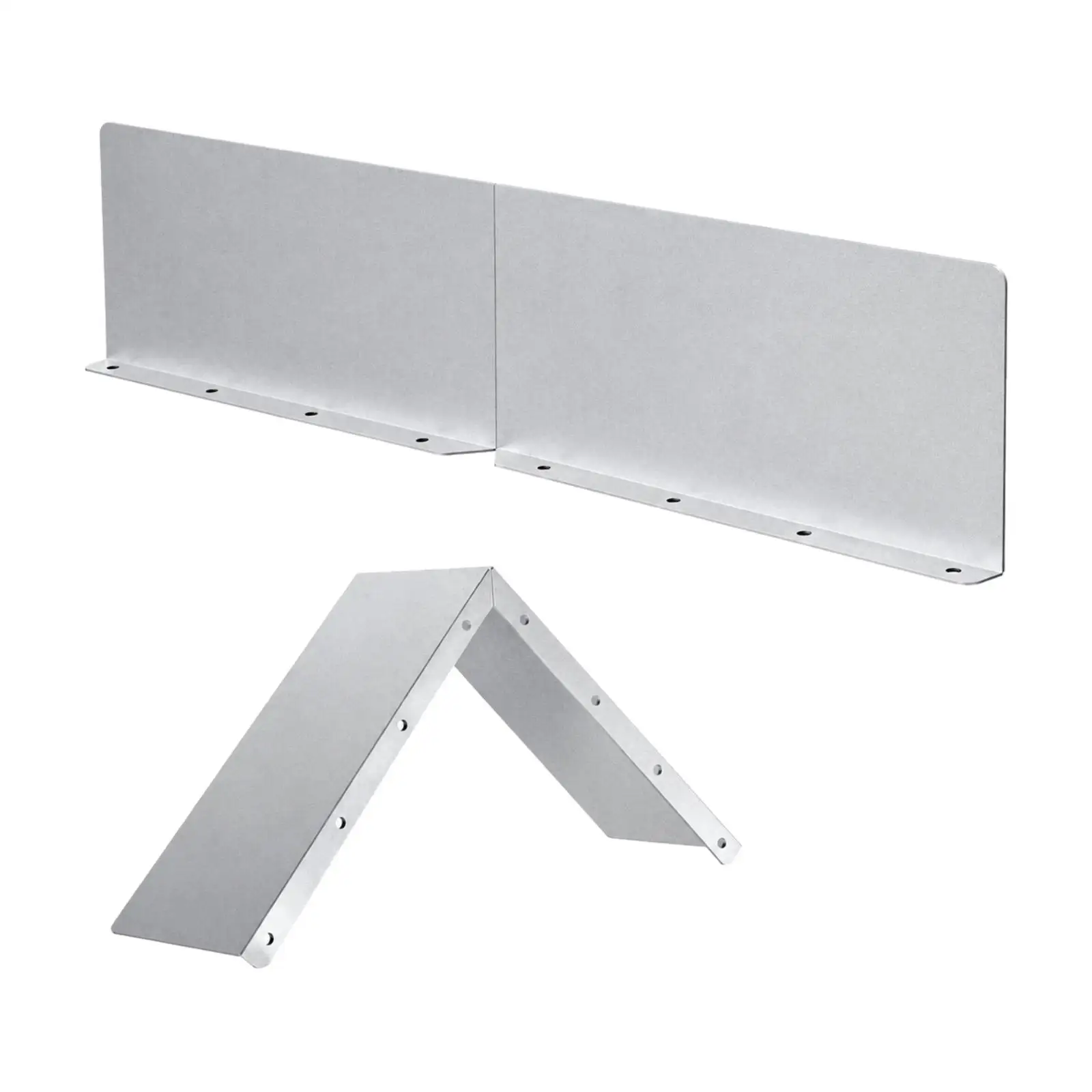 2 Pieces Rain Diverter Overflow Protection Bendable Gutter Corner Splash Guard Corner Gutter Splash Guard Rust-Resistant