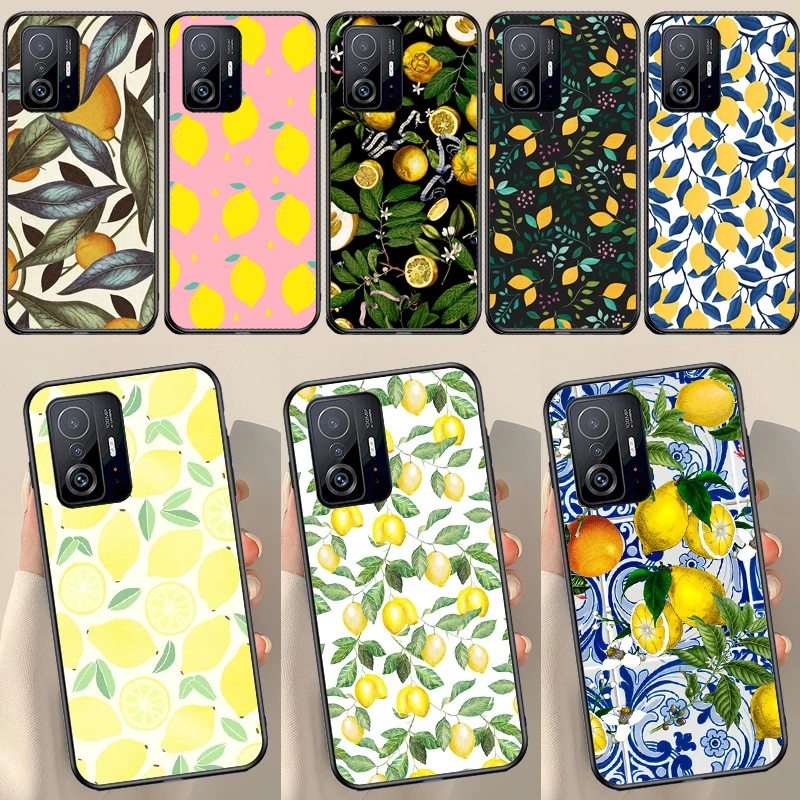 Summer Fruit Lemon For POCO X5 X3 F5 Pro X4 F4 GT M5s C40 F3 Case For Xiaomi 13 Lite 12 11T 12T Pro 12X Cover