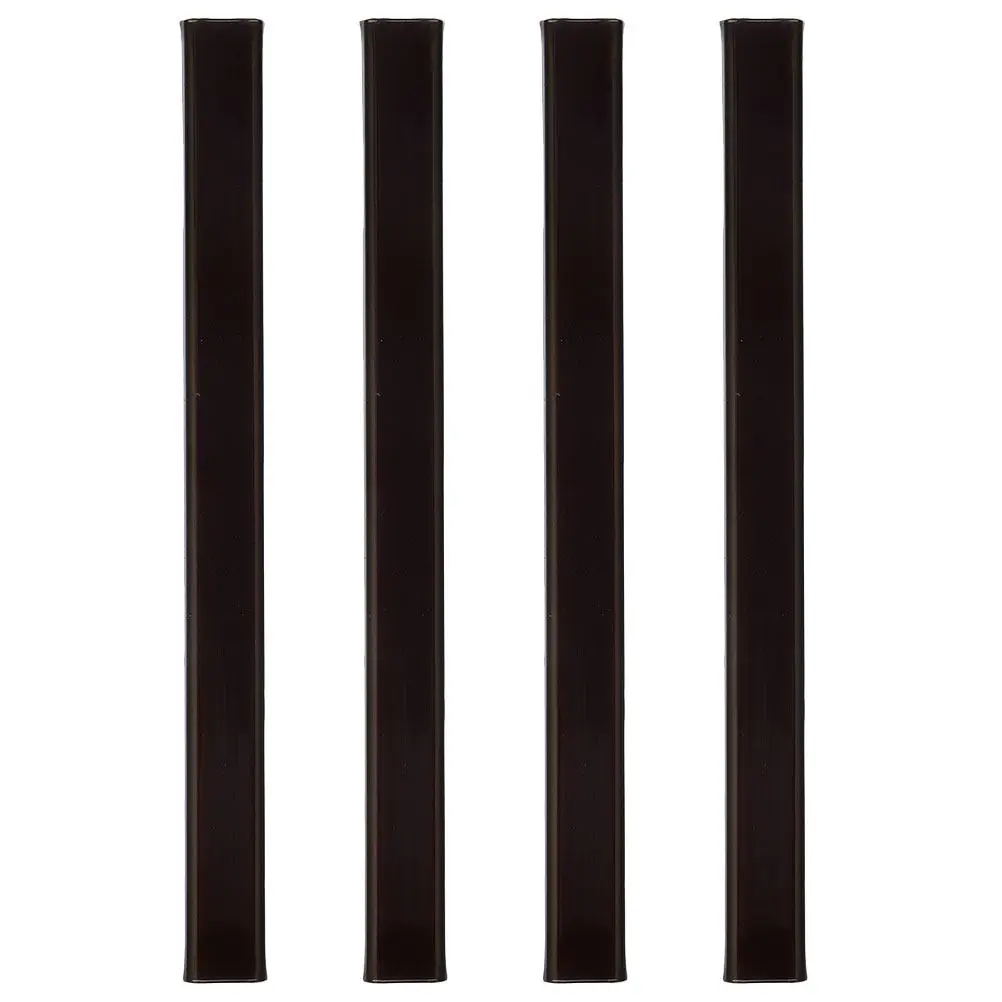 Cable Sleeves 4Pcs Adhesive Wire Protectors Plastic Cord Covers for Electrical Machinery Black