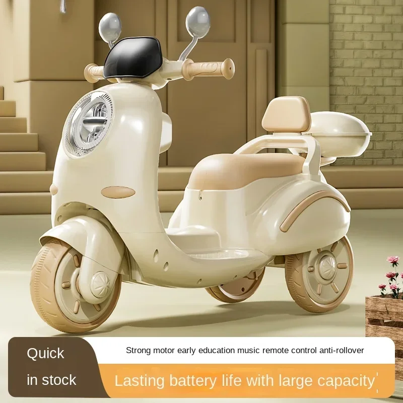 Children's Electric Motorcycle Trend Can Sit Charging Remote Control Toy Children's Tricycle