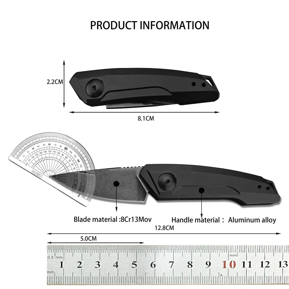 NEW 2025 KS 7950 CPM Magnacut Folding Pocket Knife 8Cr13Mov Stonewashed Blade Aluminium Alloy Handle Camping EDC Tactical Knife