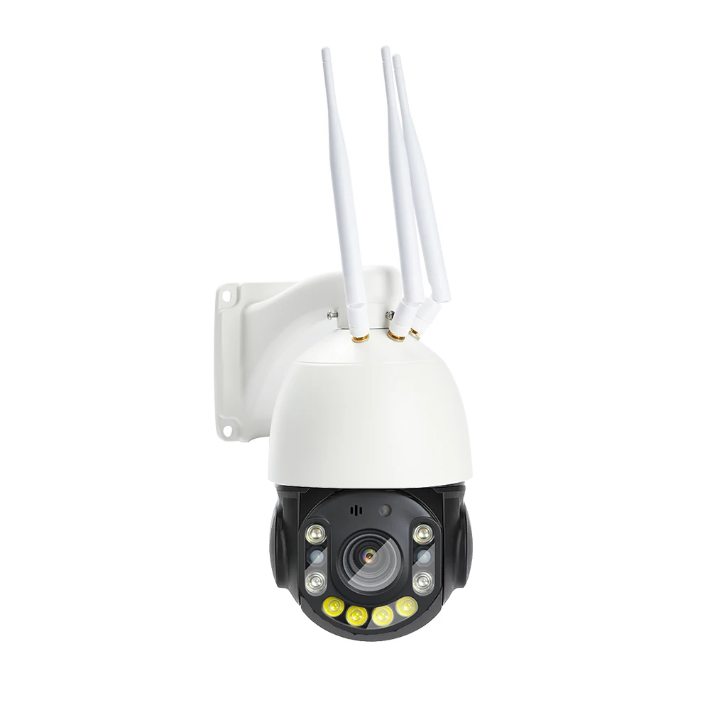 كاميرا تعمل بالطاقة الشمسية 4G Ptz 4K 8MP 20X زووم بصري 4G سرعة قبة 60 واط لوحة طاقة شمسية مع بطارية 50AH تسجيل 24 ساعة تتبع الإنسان #3