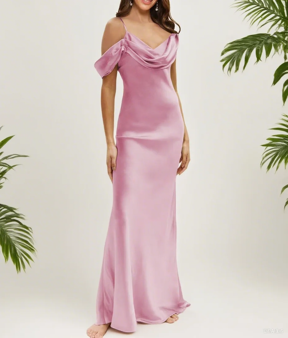 

Атласные платья для выпускного вечера с открытыми плечами Длинное облегающее вечернее платье макси