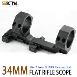 SKWoptics-Picatinny Rails, Scope Mount, Black Color, AR15, M4, 34mm, 1913,