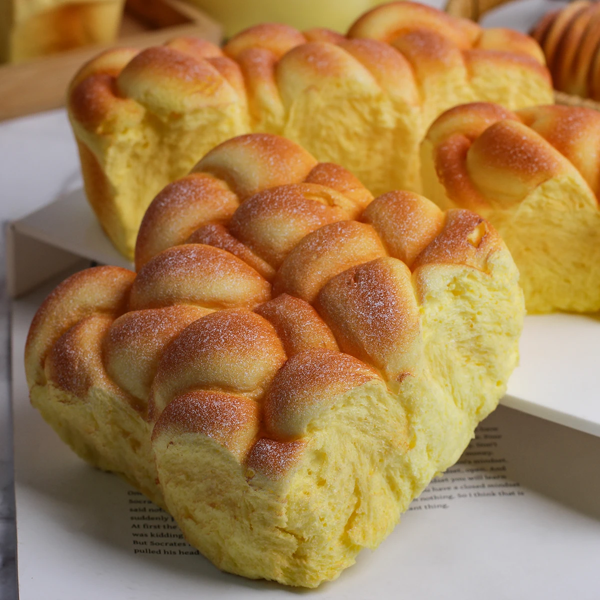 1 قطعة قرصة انتعاش بطيء الكرتون الخبز جوز الهند الخبز الضغط نموذج الدعائم ديكور المنزل الحلي #5