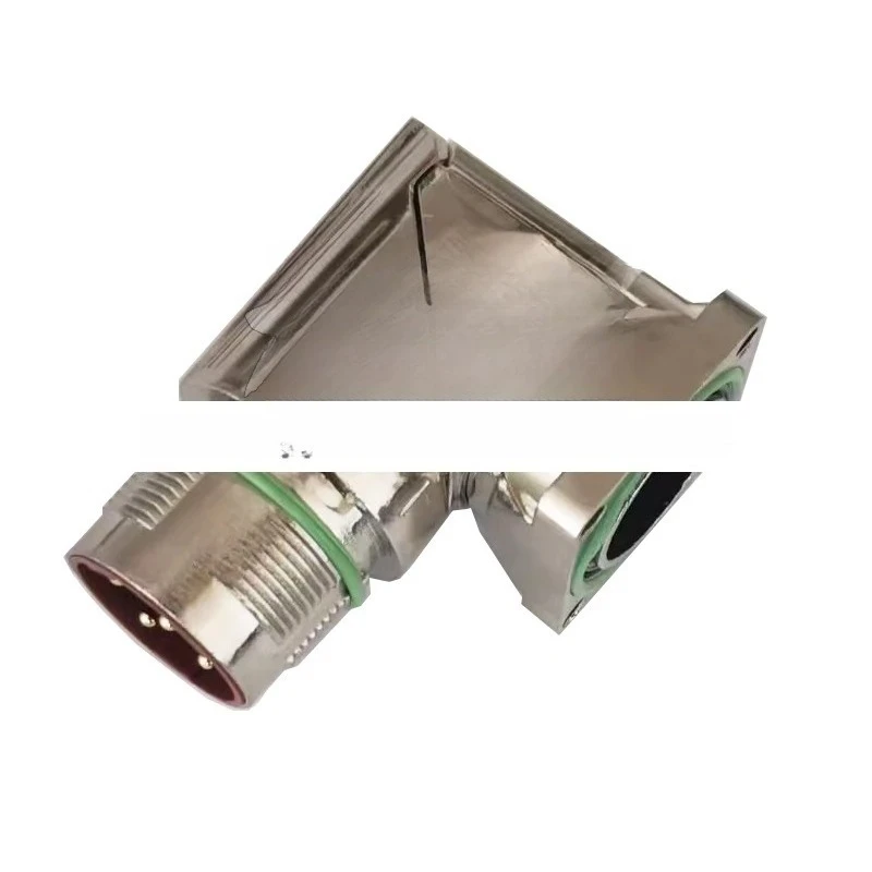 

M23 servo motor connector 6-core 8-core M923 power plug 8pin curved connector with internal thread 6-hole