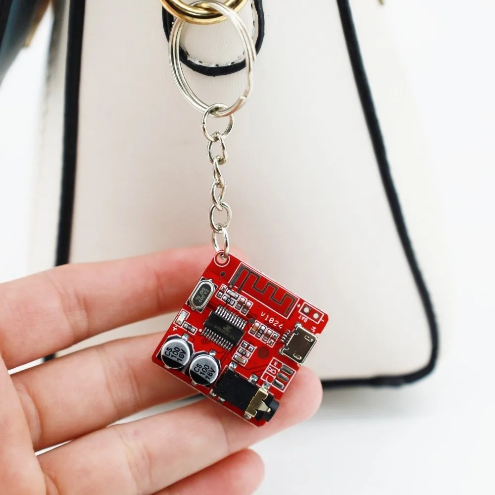 Real PCB Circuit Board Keychain Personalized Sturdy Electronic Component Key Fob Mechanical Cyberpunk Style Bag Pendant Charms