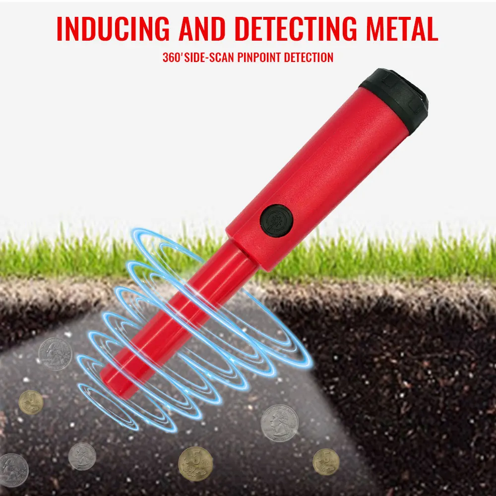 المدمج في البطارية يده للكشف عن المعادن تحديد المواقع قضيب للكشف عن IP68 مقاوم للماء حتى 1 متر في تحديد المياه