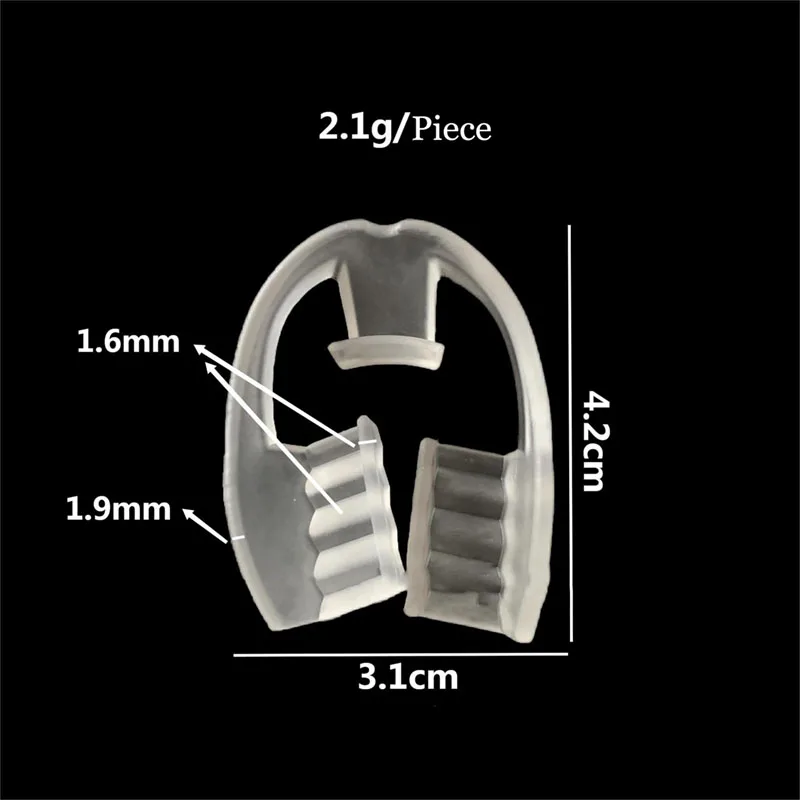 Protector bucal Dental de silicona para ayuda al sueño, aparatos ortopédicos molares para rechinar los dientes, bruxismo Molar, elimina la boca