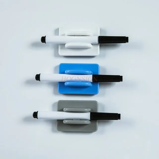 1pcs Magnetic pen slot board eraser dual-use velvet whiteboard eraser magnetic blackboard eraser