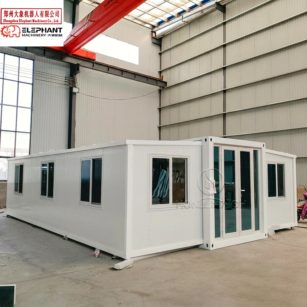 Customized Urban Mini Villa Foldable Expandable Container House Minimalist Luxury 2 Rooms 1 Bathroom Steel Prefab Home For City