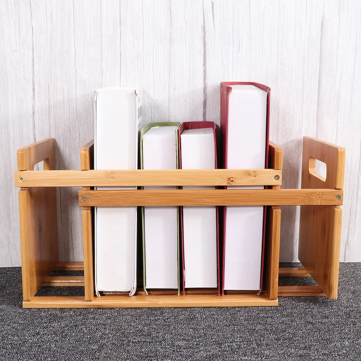 1Pcs Desktop Storage Rack Dehnbare Buch Regal Mini Einstellbare Organizer Regal Desktop Storage Rack
