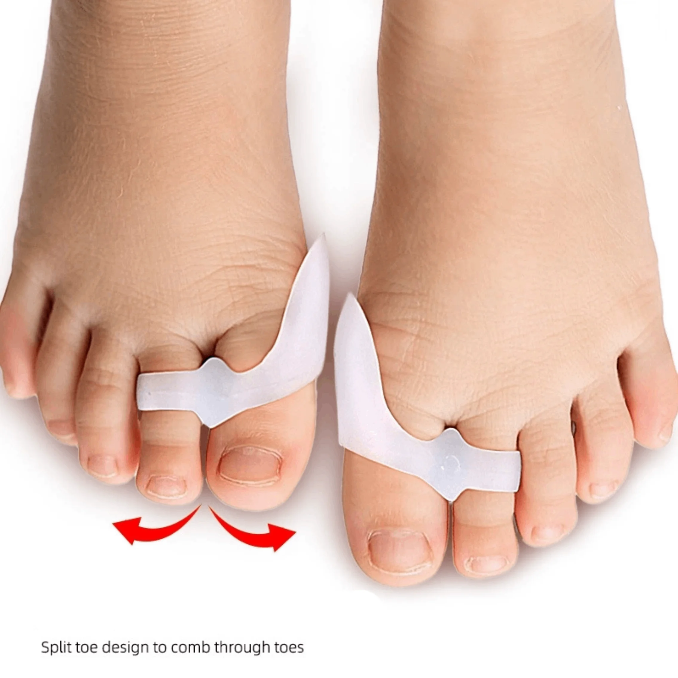 1/2/3Pairs الأطفال جل فاصل أصا - مراجعة Toe Separator Silicon وسعره