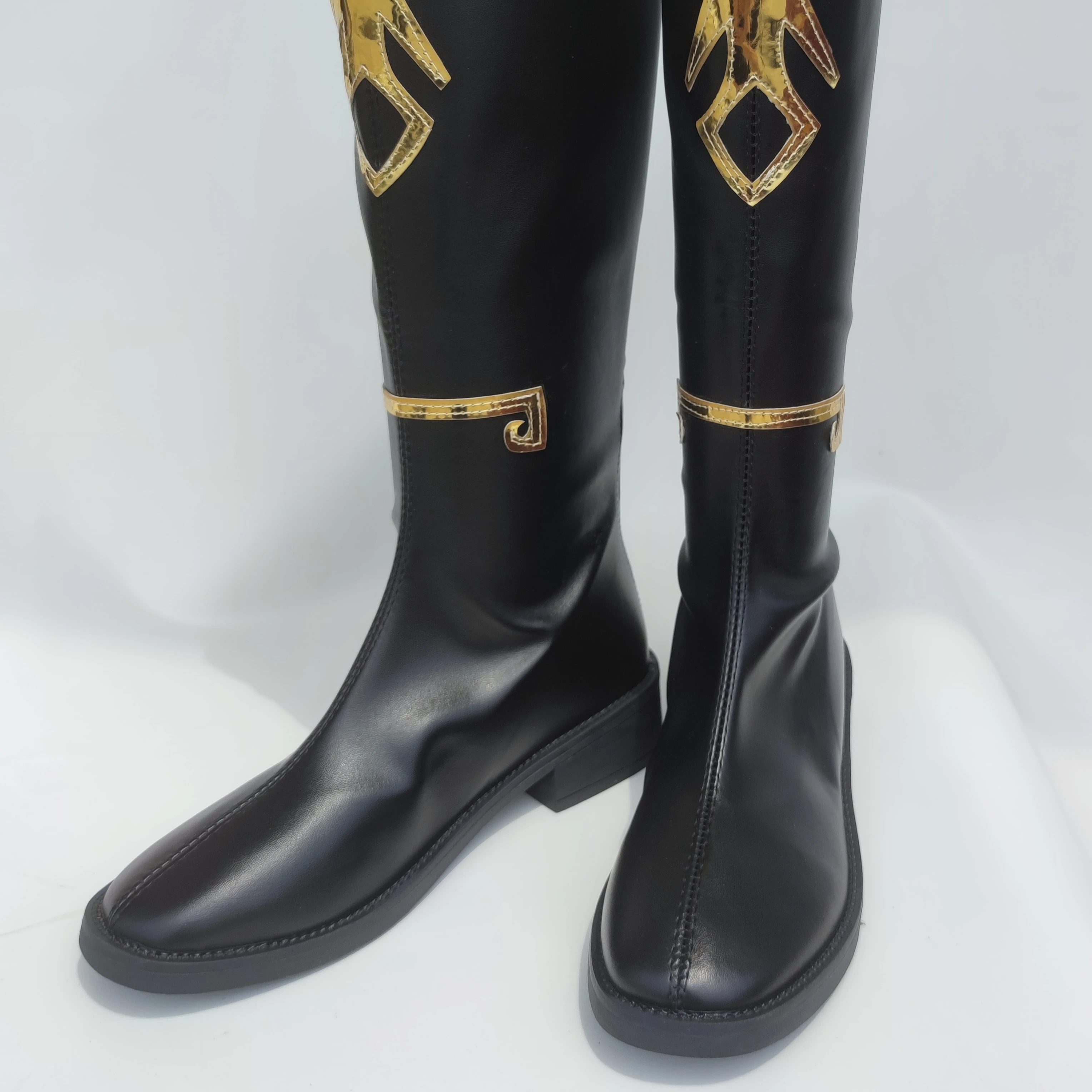 Fulujiacos Game Genshin Impact Lost Abyss Zhongli Cosplay Shoes Halloween Women Men New Long Boots