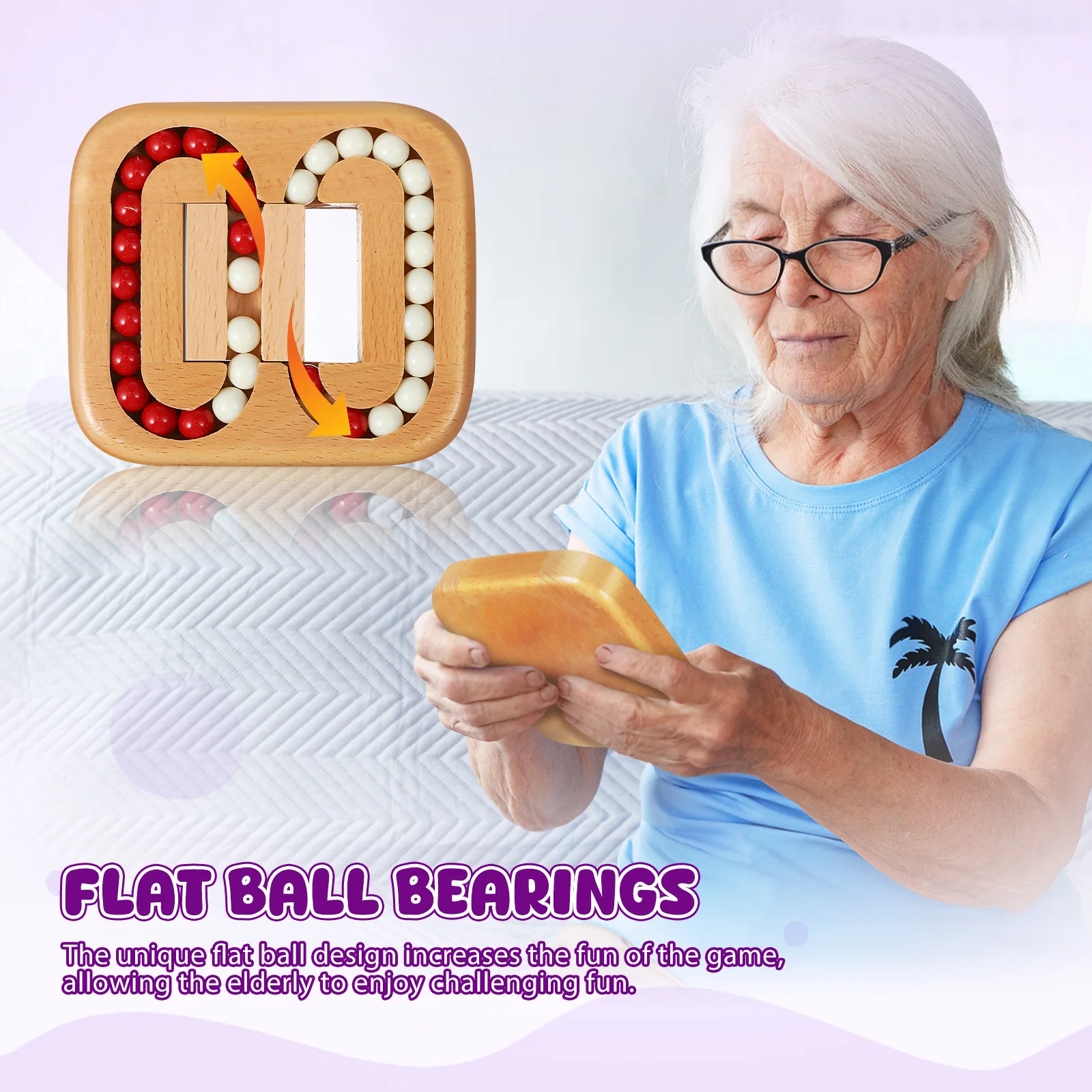 노인을 위한 1세트 고급 퍼즐 회전형 두뇌 자극 퍼즐 활동 노인을 위한 휴대용 게임