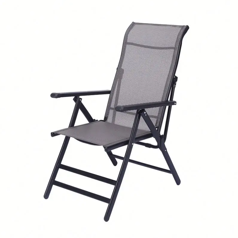 Reclining Chair Folding Adjustable   Chair With Footrest Portable Outdoor Folding Chair For Outdoor Beach Camping Nap Rest