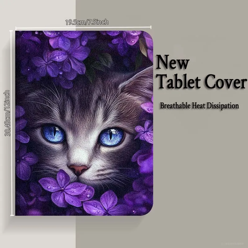 فراشة القط الفن زهرة ل Xiaomi Redmi Mi Pad 4 5 6 6s 7 7s SE Pro 2 11 Plus Max 12.4 11 11.2 12.5 8.7 بوصة اللوحي