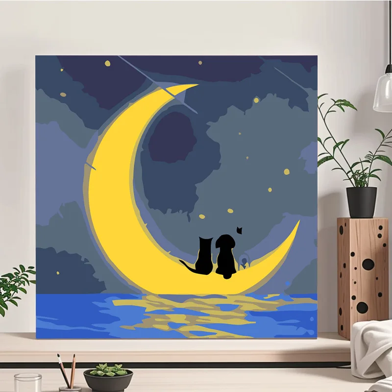 

5189081 Digital oil painting living room decorative painting sofa background wall hanging painting