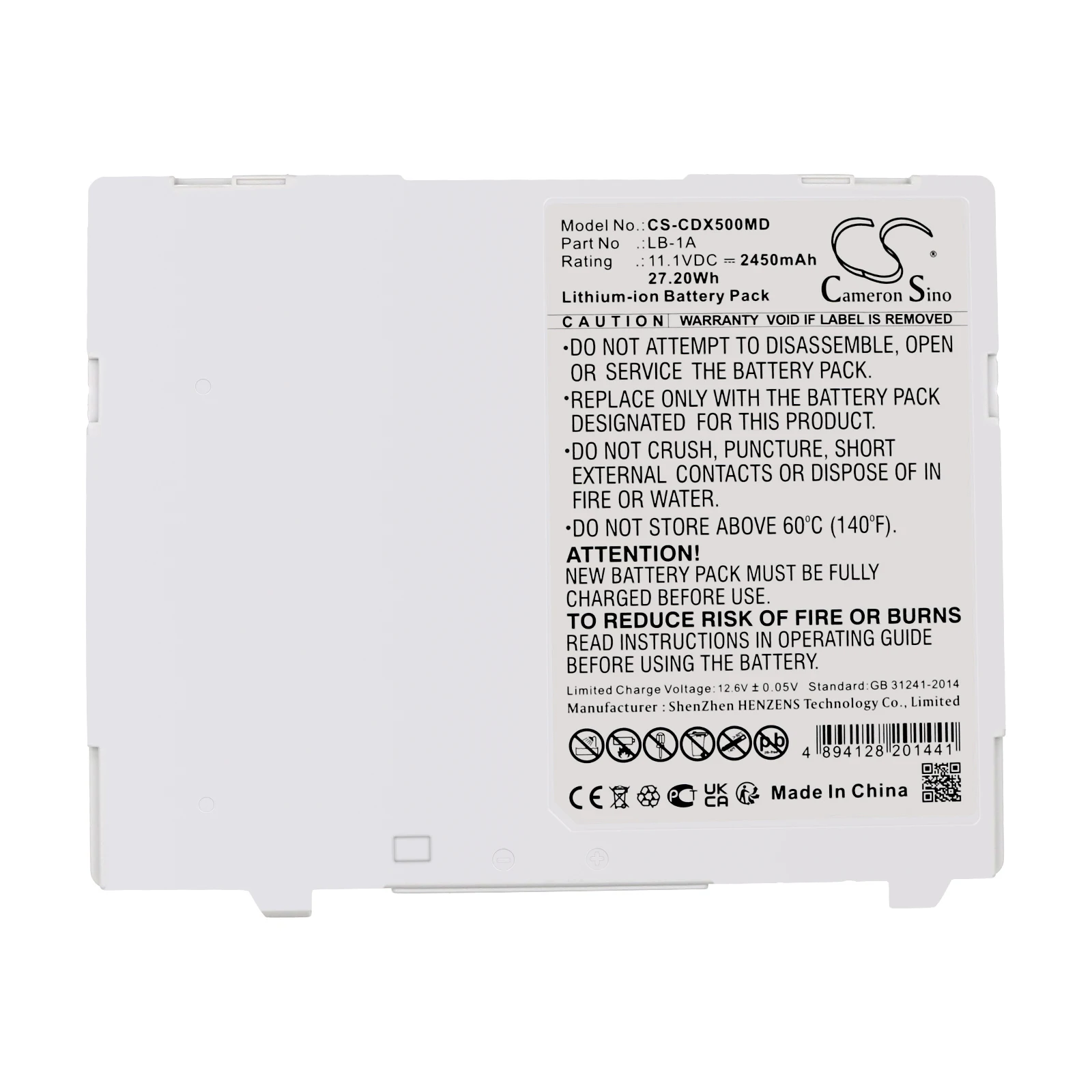 Replacement 11.1V 2450mAh Medical Battery for Canon AX-C4343W CXDI-50G CXDI-70C CXDI-80C Wireless CXDI-401C CXDI-801G CXDI-810C