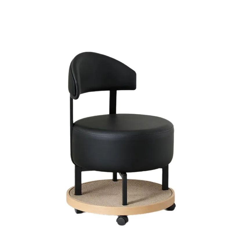 Rotatable heightening sofa chair living room solid wood bedroom balcony chair single