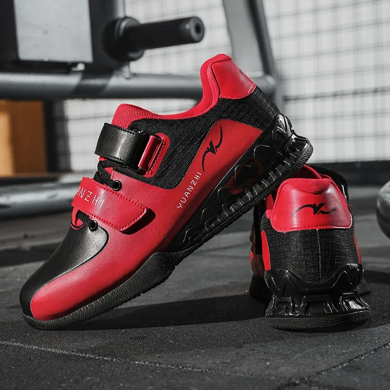Men Weightlifting Squat Original Deadlift Professional Shoes Non Slip Sneakers Training Sports Fitness Gym Weightlifting Shoes