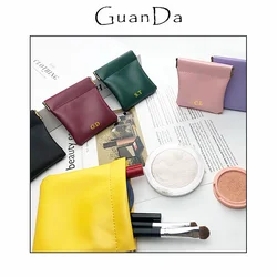 Custom Logo Portable Cosmetic Bag Fashion DIY Letters Small Storage Bag Engrave Initials Lipstick Earphone Mini Coin Purse