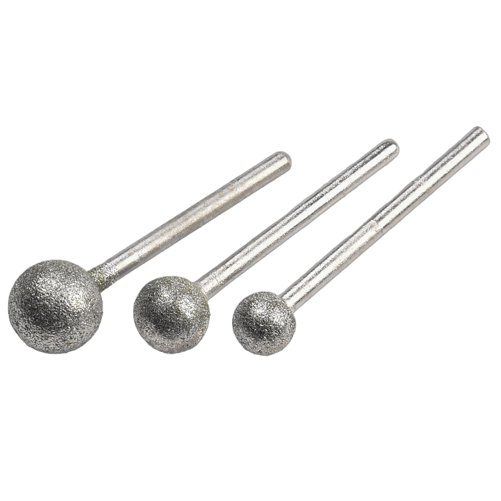 

5pcs Spherical Grinding Head Granite Diamond Burs Rotary Tools Round Grinding Wheel For Jade Wood Polishing Tool 5/6/8/10/12mm