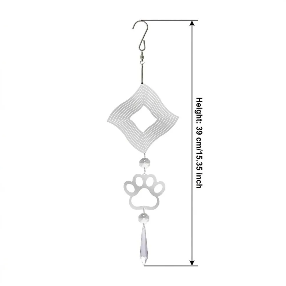 2 Pack Stainless Steel Hummingbird Sun Catchers Equipped with Faceted Gemstone Prisms for Garden Window Decoration