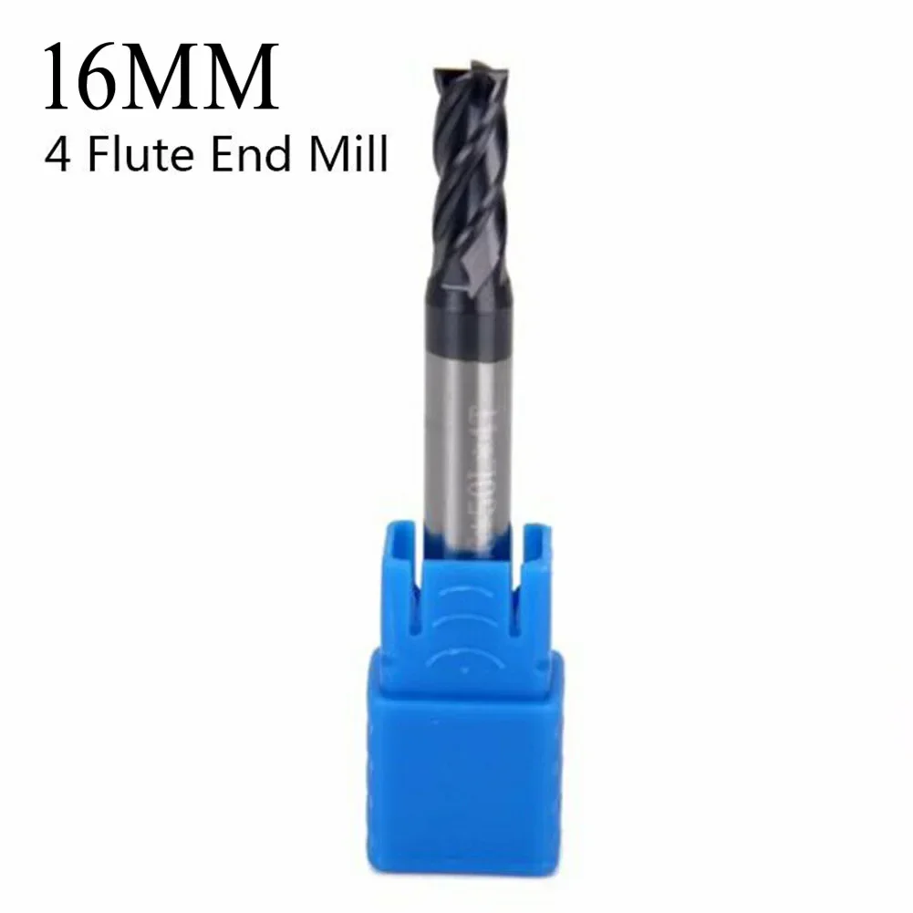 Milling Cutter Made From Solid Carbide Featuring 4 Teeth And Advanced AlTiN Coating For Precision Cutting Tasks