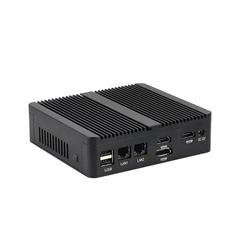 Intel N150 Mini PC DDR4 M.2 NVME Support Linux Pfsense Computer with 3xUSB3.0 3xUSB2.0 2xHDMI 1x DP 2xRS232/485 COM Win10 Ready