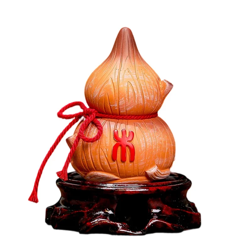 

Bring Wealth and Luck Photo Props Yin Yang Feng Shui with Tassel Home Decor Housewarming Gift Gourd Crafts Hanging Ornament