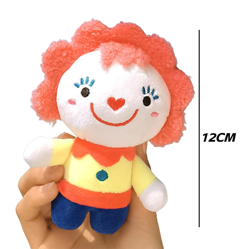 Plush Cartoon Circus Clown Stuffed Doll Schoolbag Accessories Pendant Kid Adorable 12cm Fashion Shape Plush Figure Toys B99