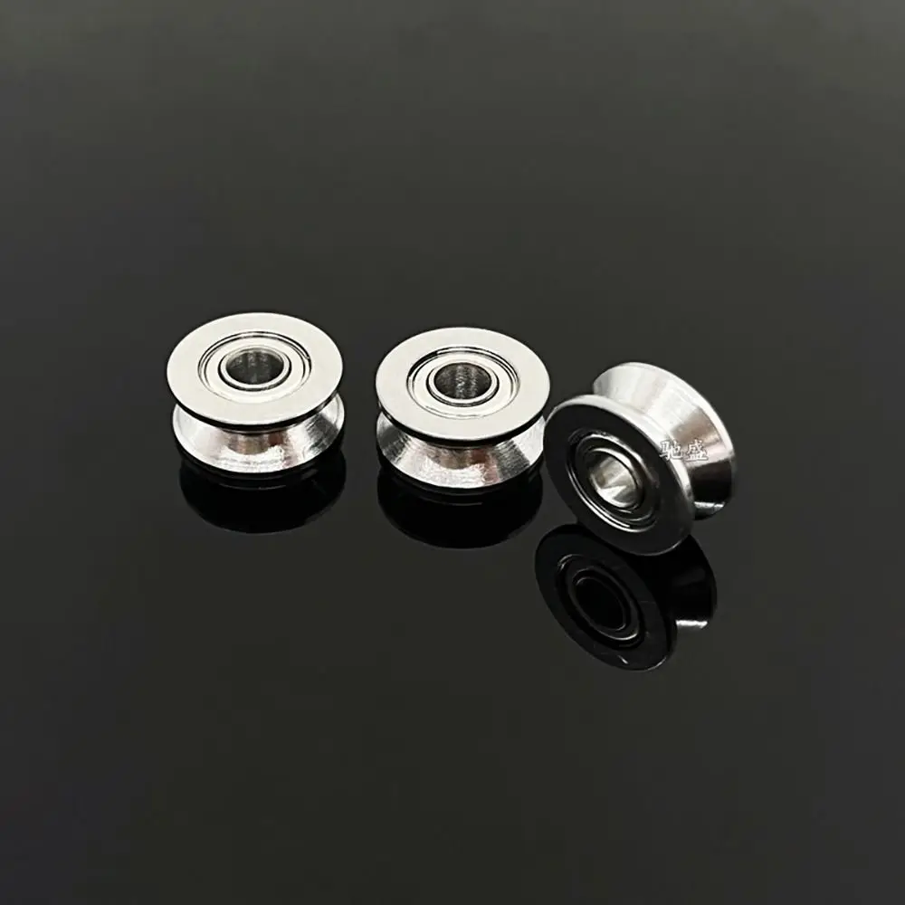 1/5Pcs U624ZZ V624ZZ Pulley Bearing U Groove V Groove Sealed Ball Ball Bearing Carbon Steel Bearing Steel