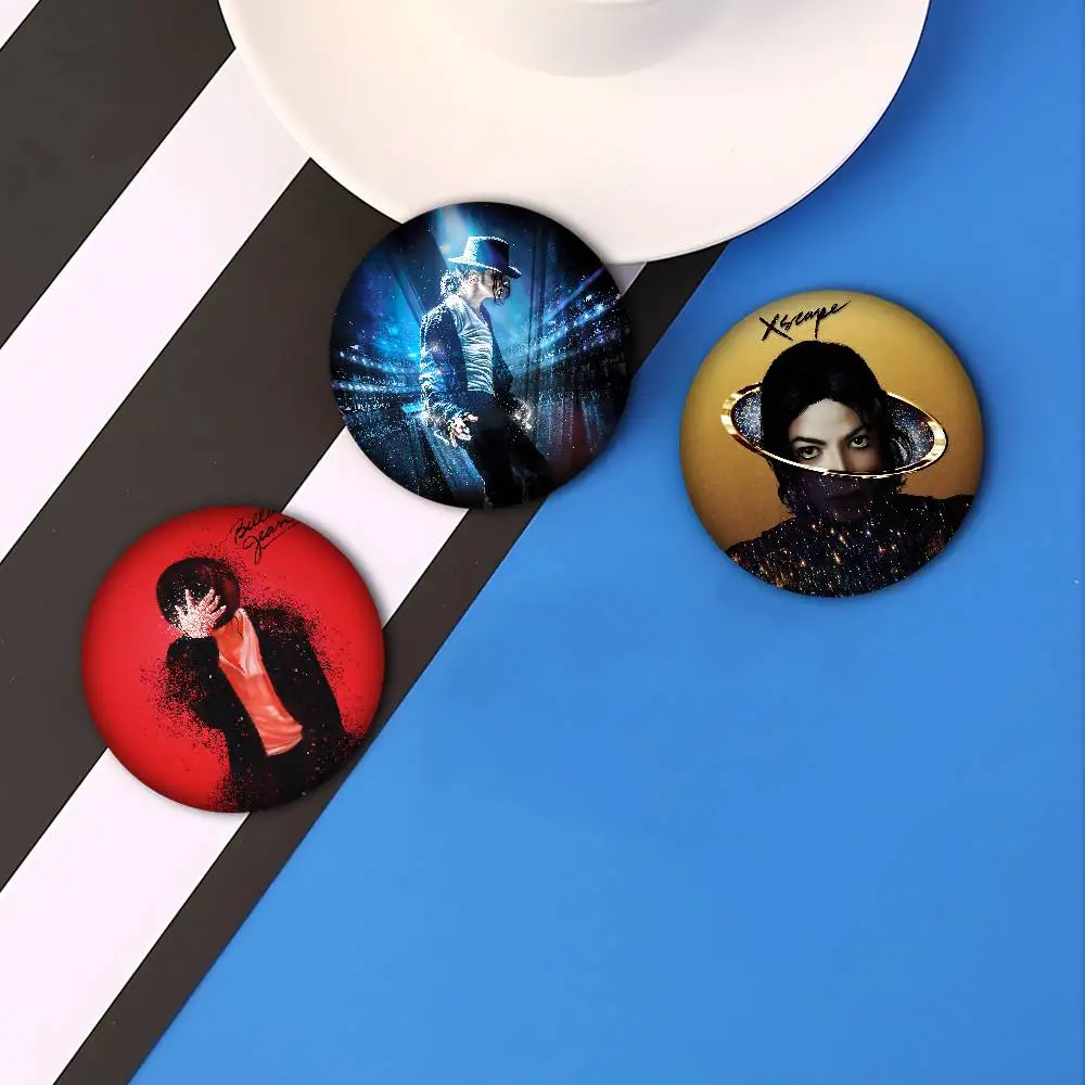 شارات مايكل جاكسون الإبداعية صفيح لينة زر دبابيس الحيوان أيقونة بروش التلبيب على ظهره شارة الملحقات دبوس #4