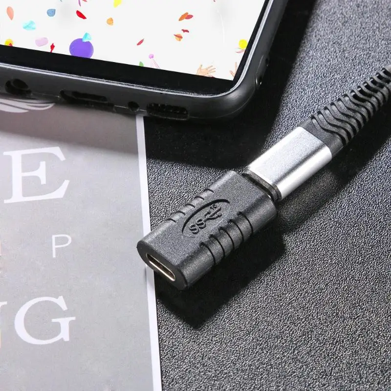 Mini USB Adapter USB 3.1 Type-C Female to Female Coupler USB-C Converter Adapter Connector Type C Device Converter Data Adapter