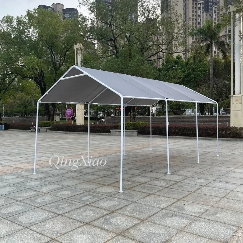 Portable Carport Canopy Tent Waterproof UV Protection Outdoor Market Stall Shelter Movable Canopy for Parking Vendor Yard Use
