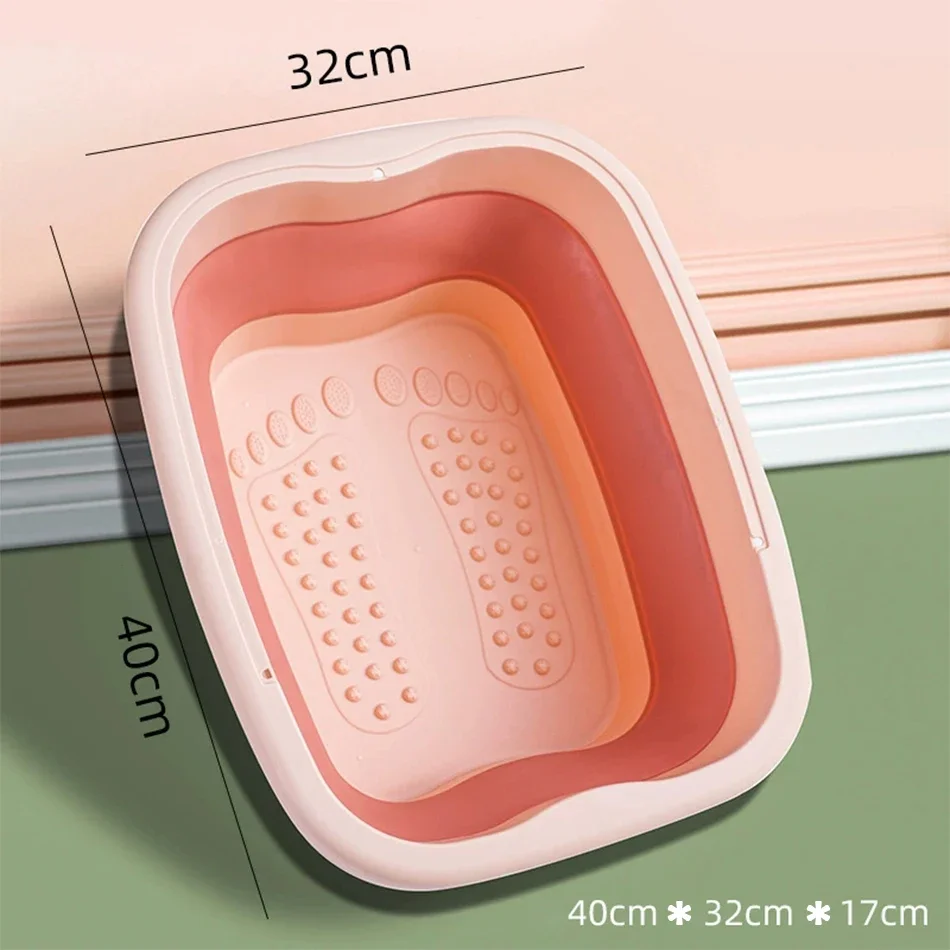Foldable Foot Bath Tub–Portable, Covered Basin With Ergonomic Design, Silicone Thickening Suitable For Travel And Home Use - view 3