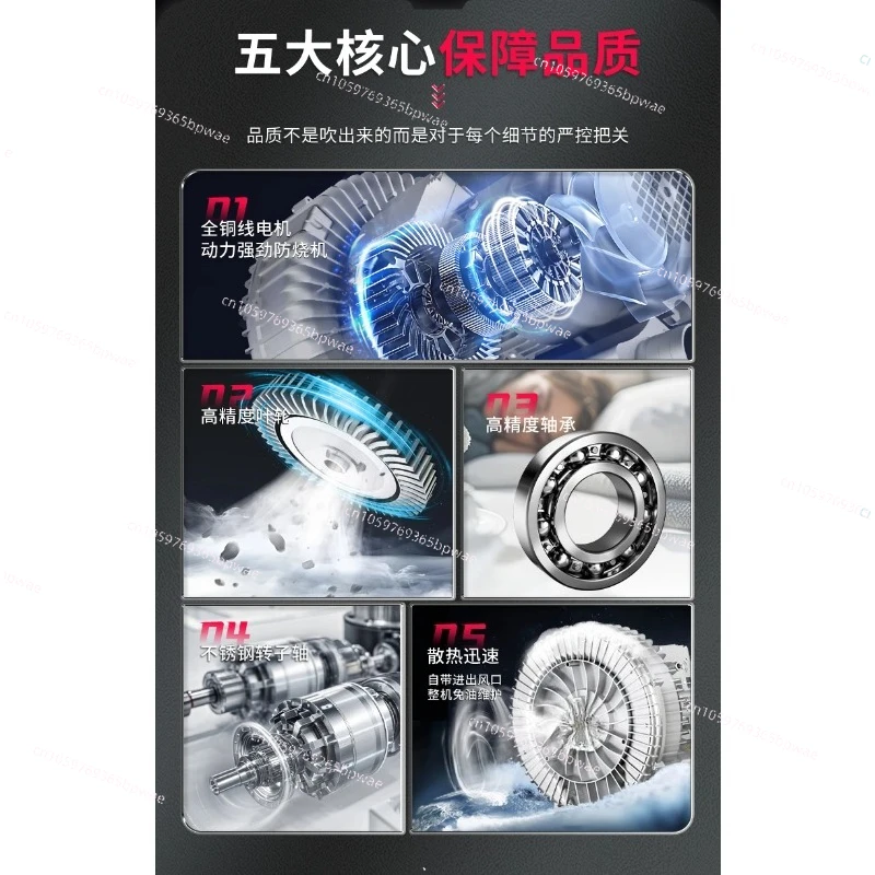 Industrial Vortex Air Pump High Power Strong Suction Blower Oxygen Turbine Fan 220V/380V