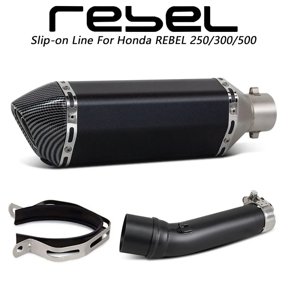 CMX300 Exhaust Muffler with DB Killer For Honda CMX250 CMX300 CMX500 Rebel 250/300/500 E-clutch / S Moto middle pipe tailtube