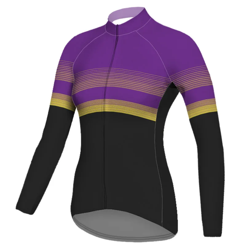 في الهواء الطلق امرأة ركوب الدراجات قميص طويل الأكمام الطريق جيرسي دراجة سترة MTB أعلى الإنحدار معطف ملابس مريحة بطل الرياضة السترة #4