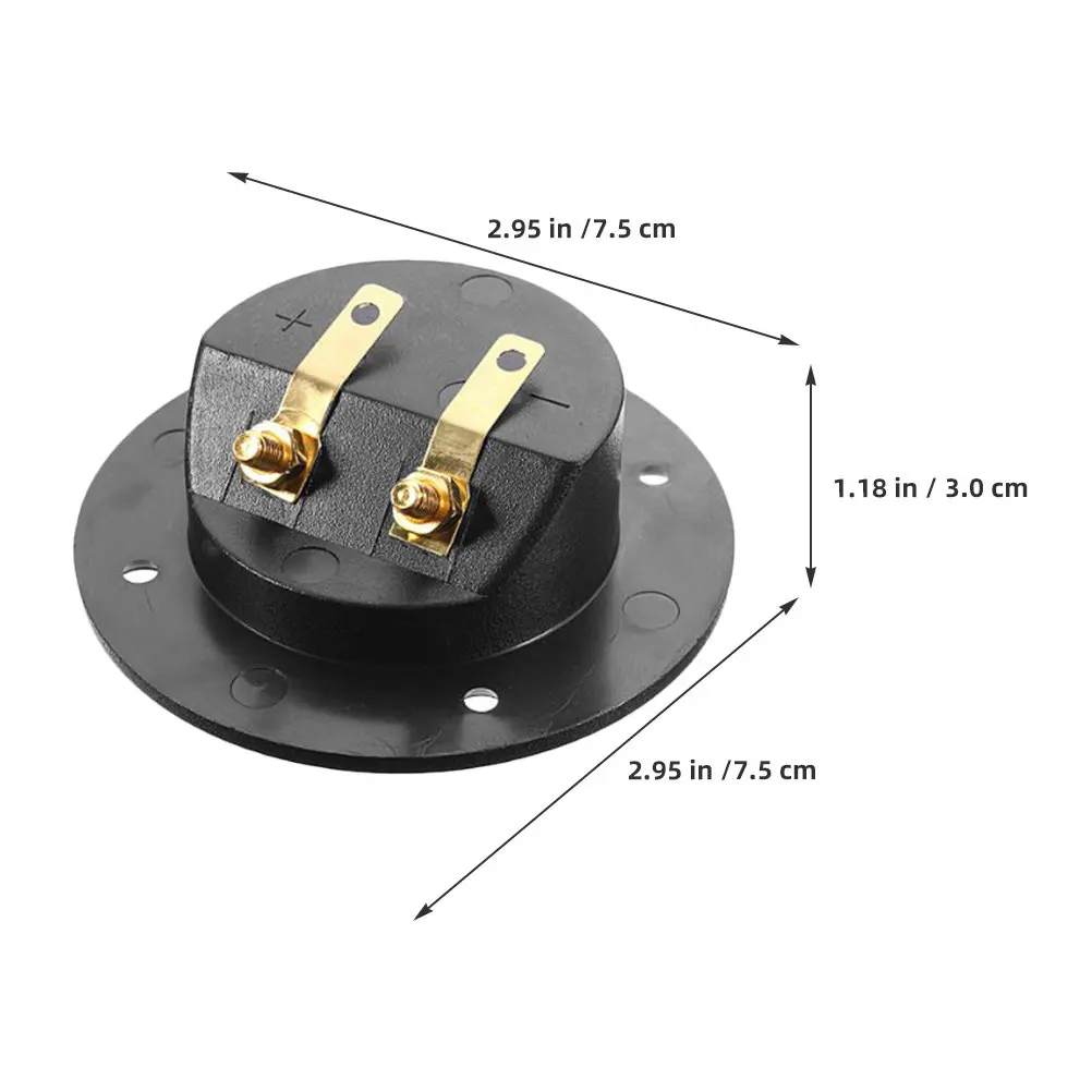 8Pcs Speaker Terminal Boxes Pure Copper Binding Posts Stable Connection Loss DIY Audio Upgrade Support