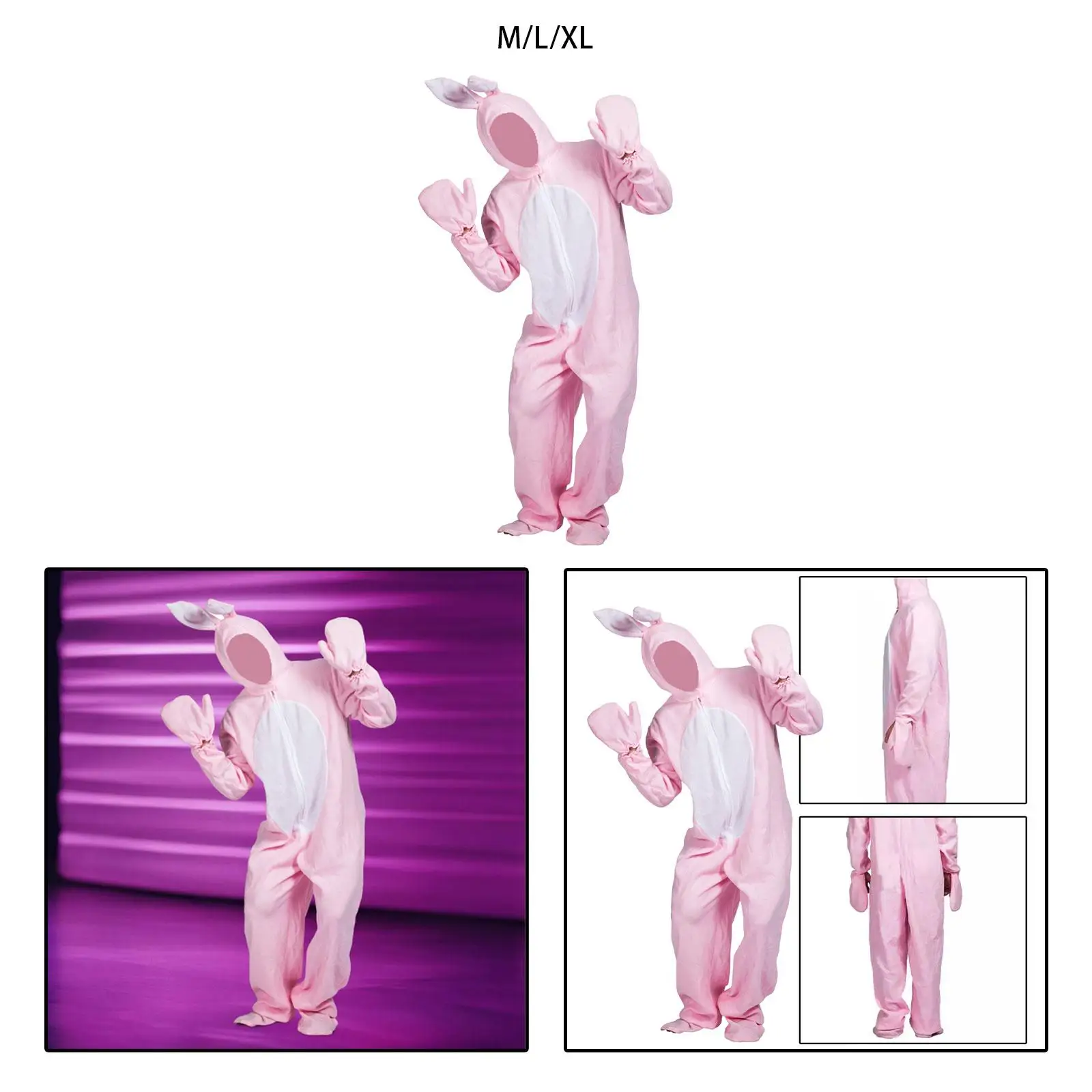 

Bunny Costume Clothes Decoration Fancy Dress up Lightweight Soft Polyester