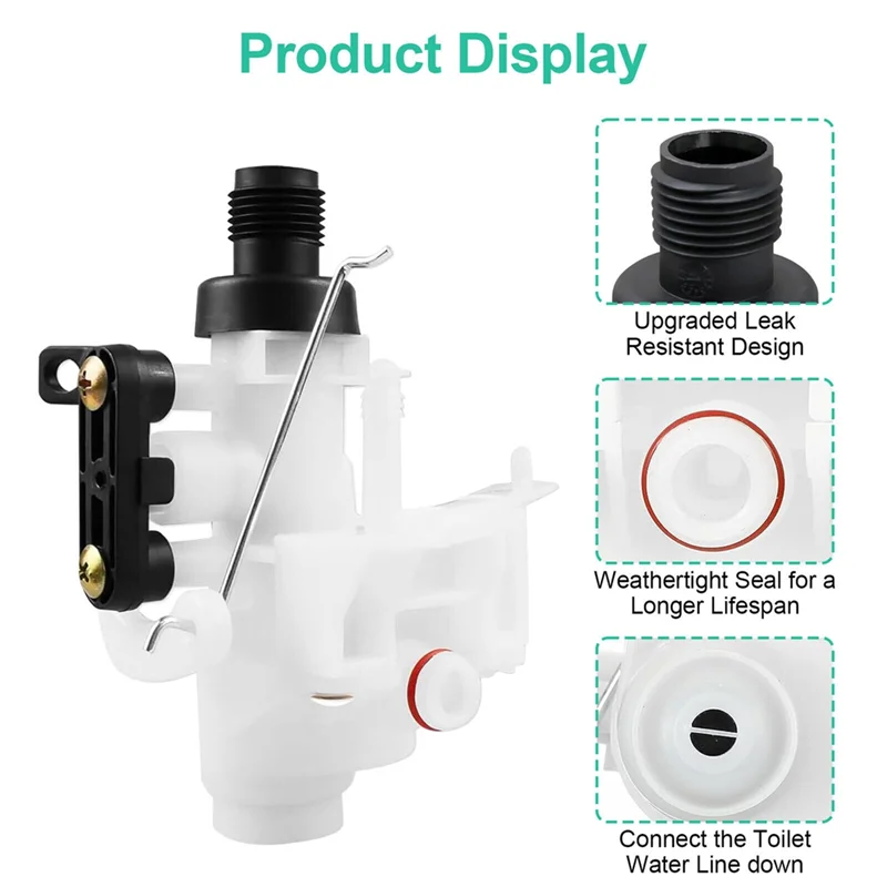 For Thetford Aqua Magic V Toilet Water Valve Module Assembly 31705 For RV-AA26