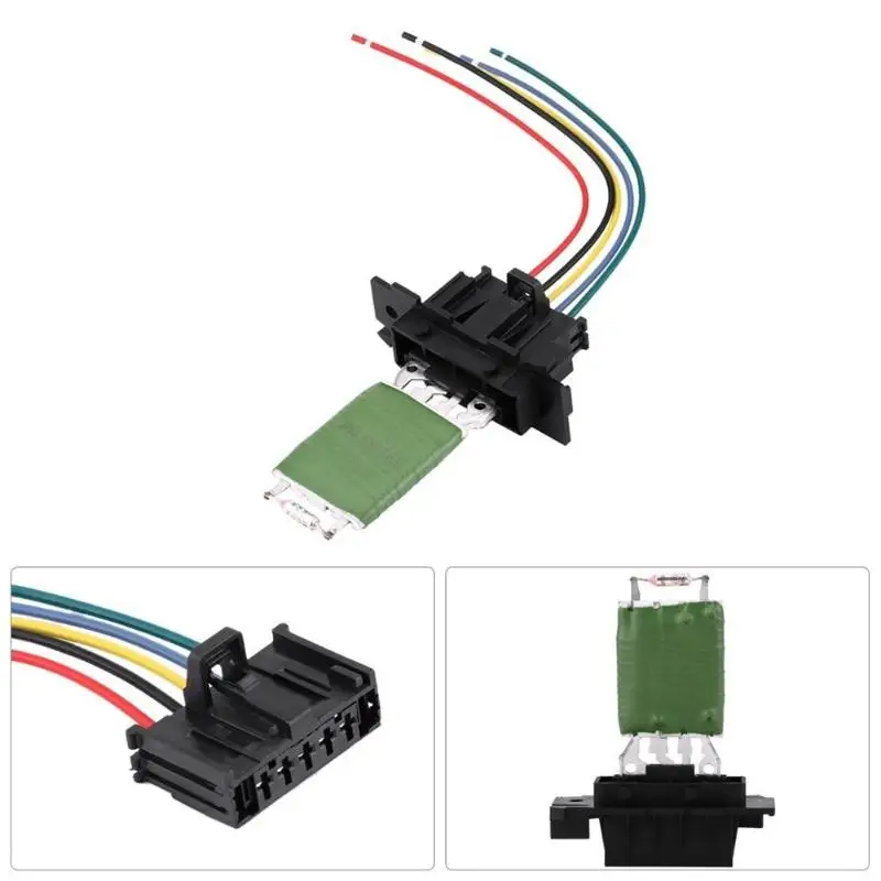 Wear Resistant Heater Blower Fan Motor Resistor with Wiring Repair Plug Harness for Off-Road ATV Scooter Modification