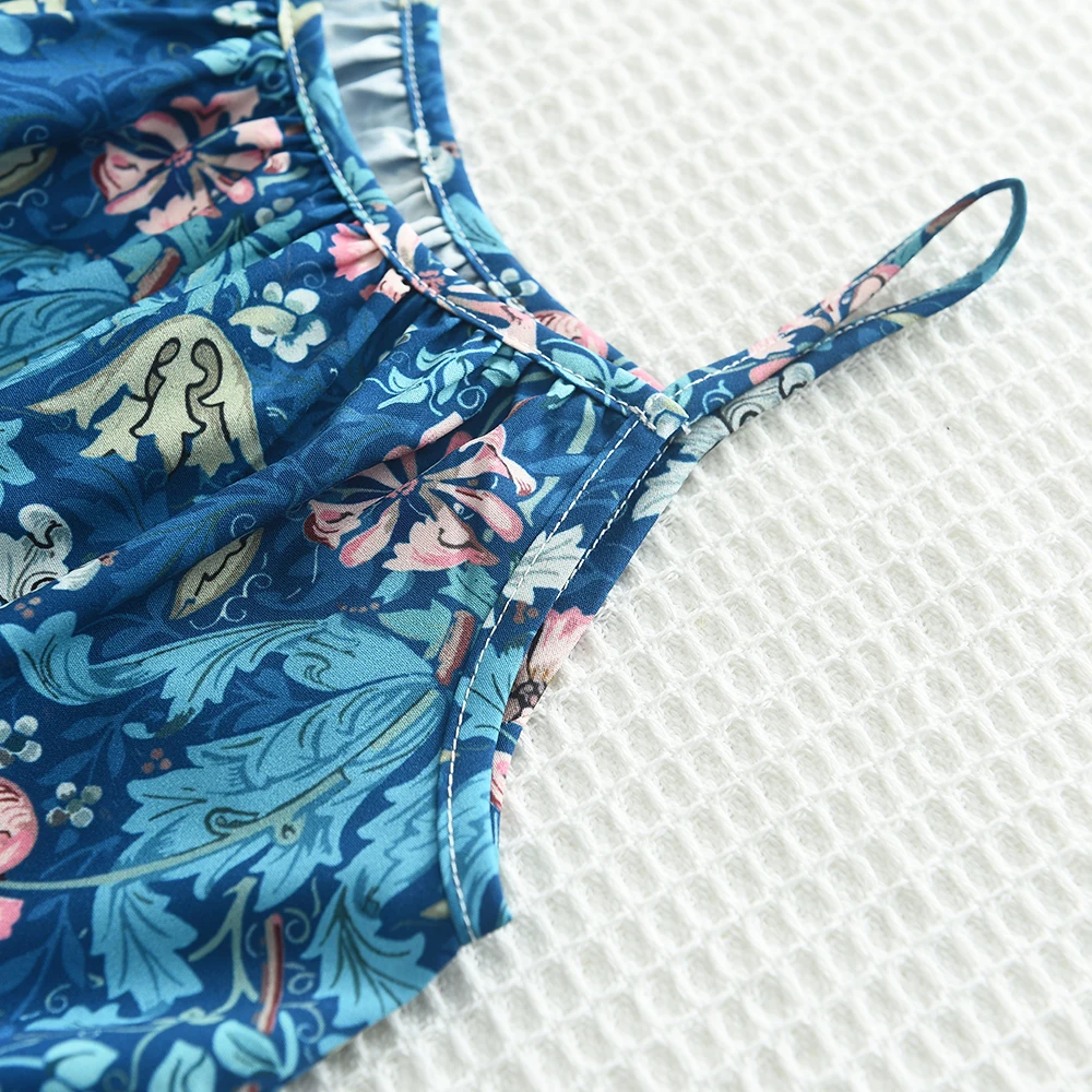 الصيف الفتيات موضة الأزهار طباعة الحلو أكمام فستان الحمالة + حقيبة 2 قطعة مجموعة 3-7 سنوات الأطفال عطلة ملابس كاجوال