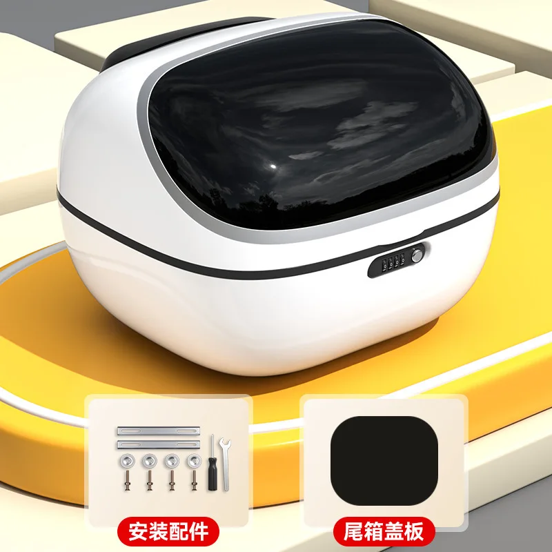 NEW Large Capacity Password Lock Trunk Tower Box Electric Bike Motorcycle Rear Roof Box Storage  Waterproof Big Size 오토바이 탑박스