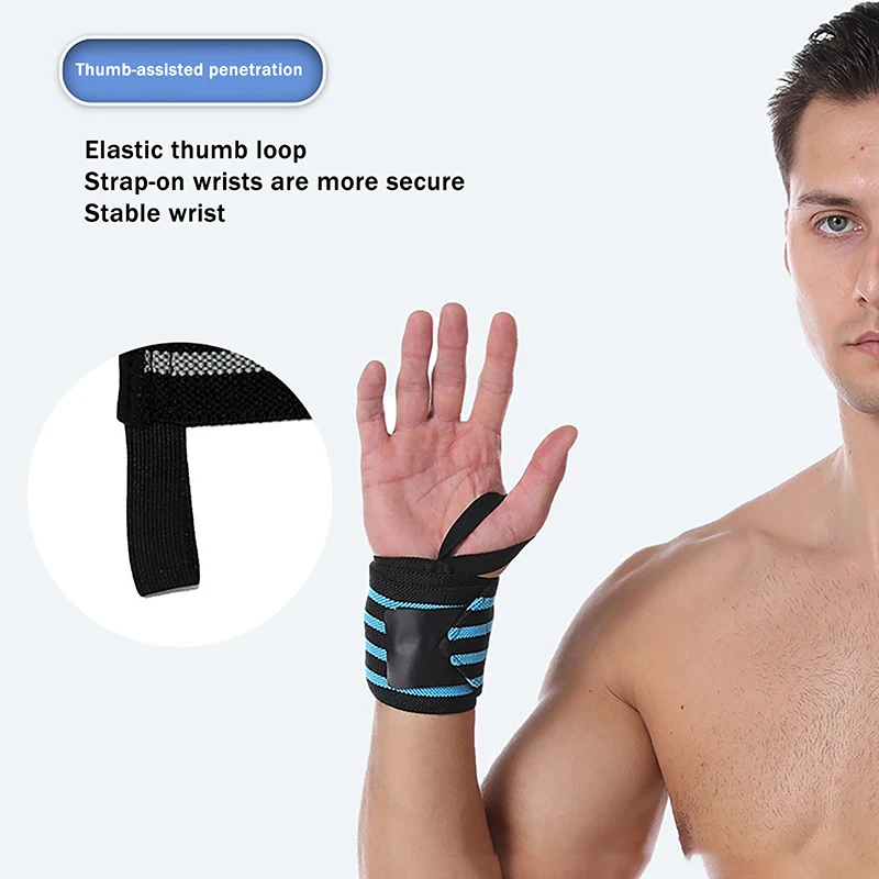 

Fitness Wristband Strap Weight Lifting Push Up Power Winding Wristband Sweat Absorption Power Band Hard Pull Wrist Protection