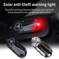 Car Mini Led Solar Power Warning Light Night Security Simulated Alarm Wireless Anti-theft Caution Lamp Strobe Dummy Alarm Lamp