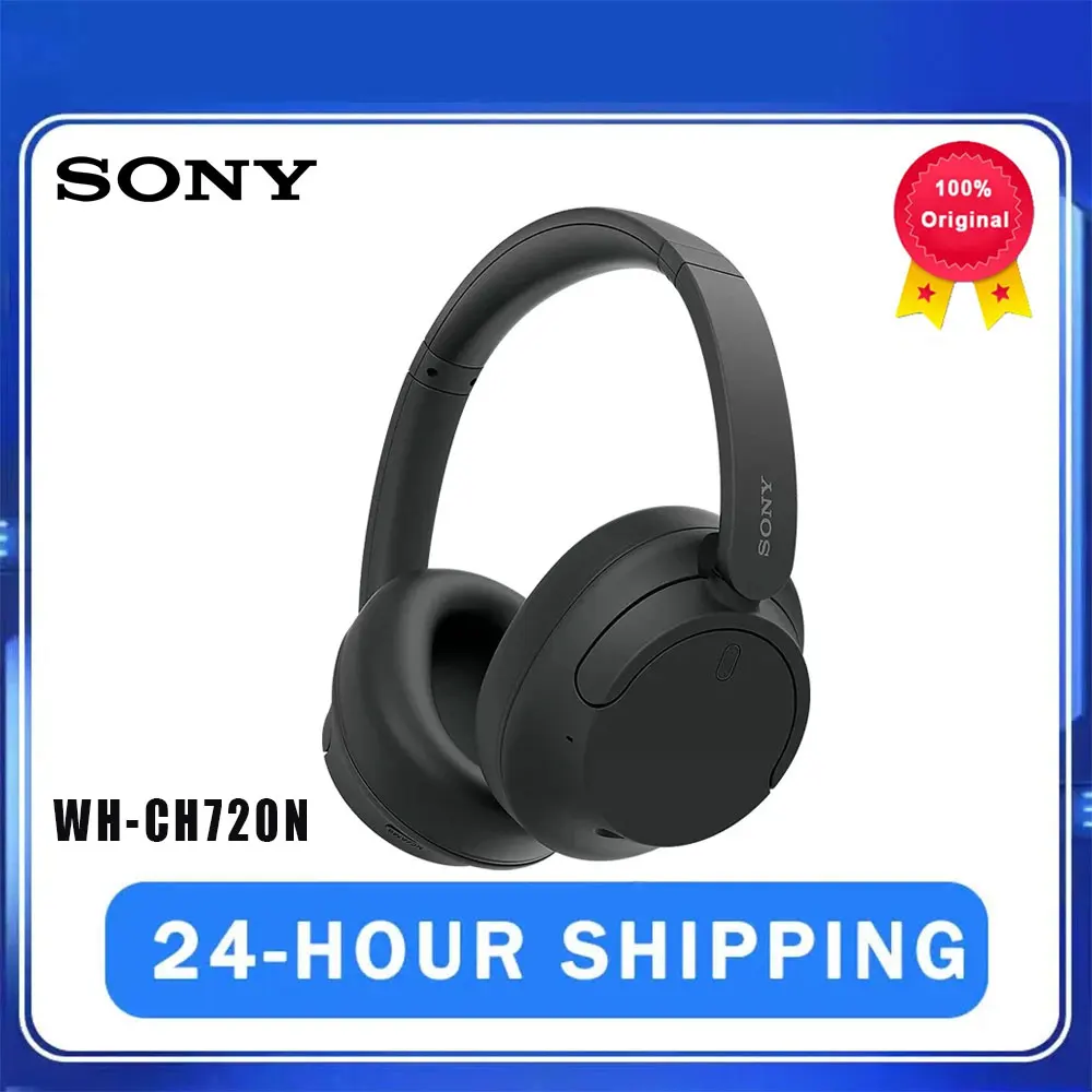 Беспроводные шумоподавляющие наушники SONY WH-CH720N, Bluetooth 5,3, Многоточечное соединение, 3,5 мм, проводные наушники SBC AAC, время работы 35 часов